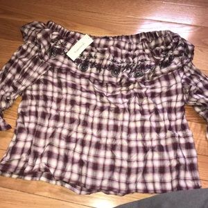 brand new francesca’s off the shoulder top